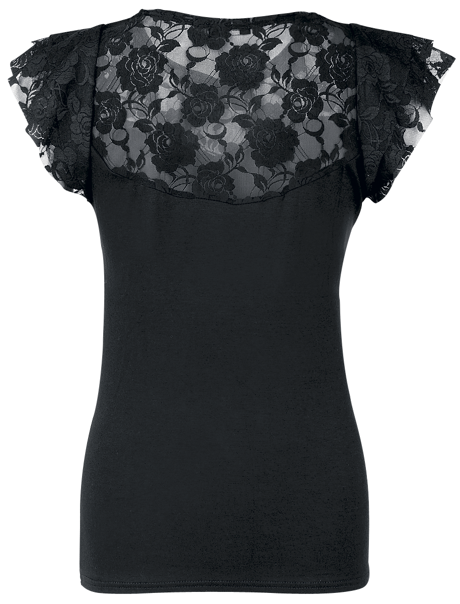 T-Shirt Manches courtes Gothic de Spiral - Enslaved Angel - S à 4XL - pour Femme - noir - Spiral - View 2