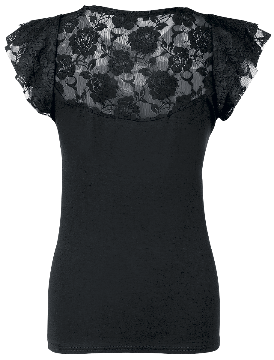T-Shirt Manches courtes Gothic de Spiral - Enslaved Angel - S à 4XL - pour Femme - noir - Spiral - View 2