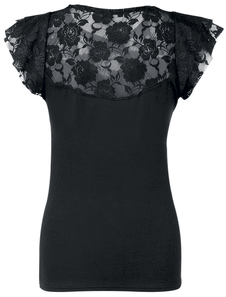 T-Shirt Manches courtes Gothic de Spiral - Enslaved Angel - S à 4XL - pour Femme - noir - Spiral - View 2