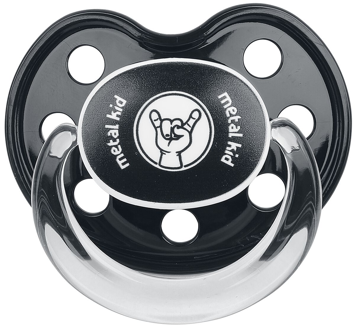 Tétine Fun de Metal Kids - pour les bébés - Metal Kid - pour Enfants - noir - Metal Kids