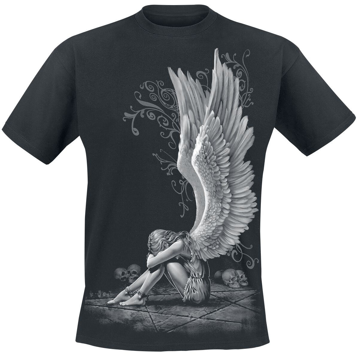 T-Shirt Manches courtes Gothic de Spiral - Enslaved Angel - M à XXL - pour Homme - noir - Spiral