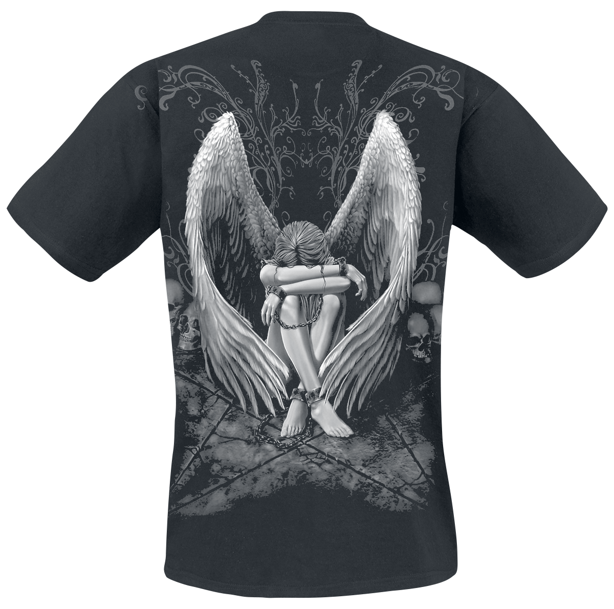 T-Shirt Manches courtes Gothic de Spiral - Enslaved Angel - M à XXL - pour Homme - noir - Spiral - View 2