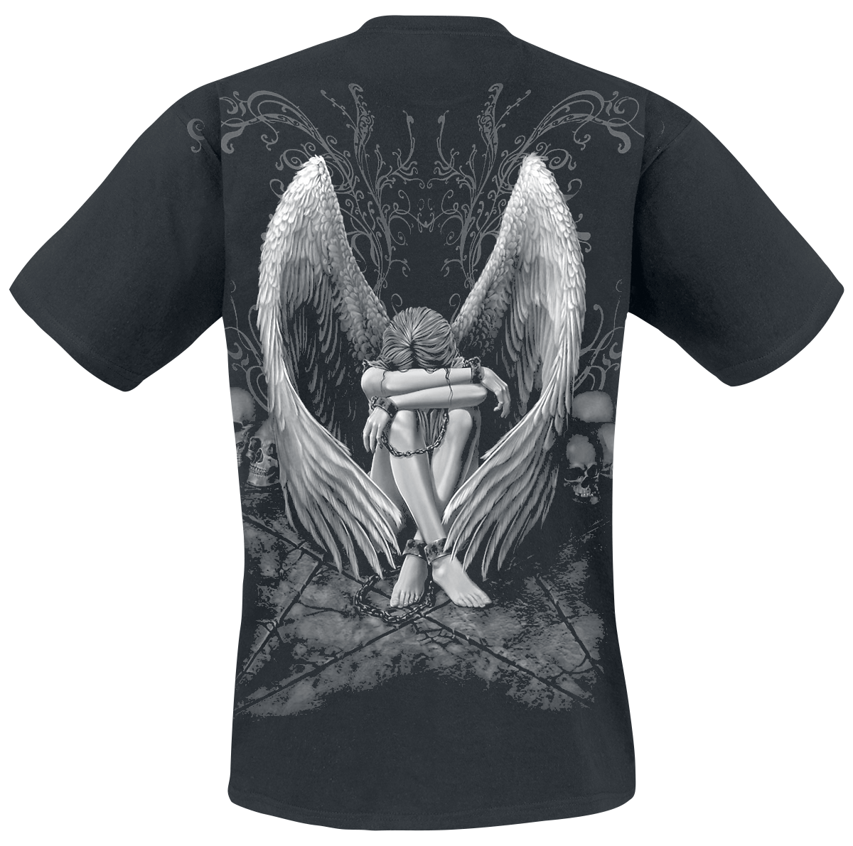 T-Shirt Manches courtes Gothic de Spiral - Enslaved Angel - M à XXL - pour Homme - noir - Spiral - View 2