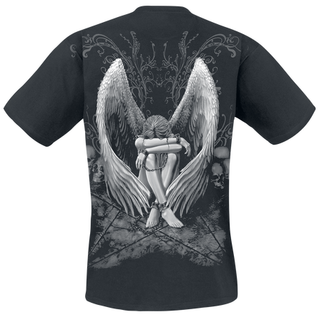 T-Shirt Manches courtes Gothic de Spiral - Enslaved Angel - M à XXL - pour Homme - noir - Spiral - View 2