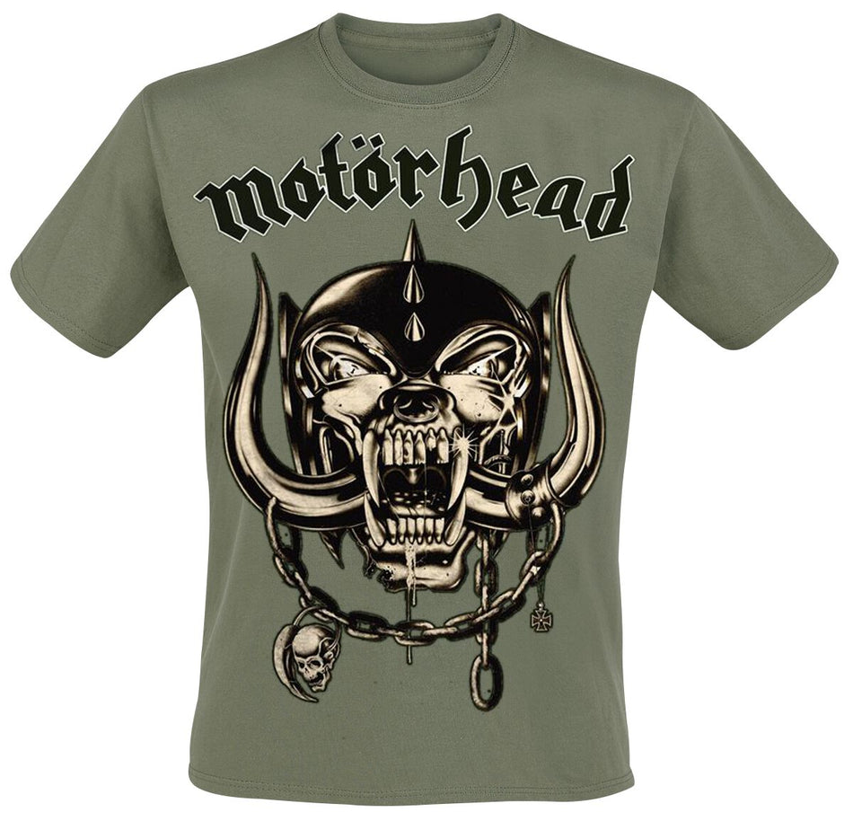 T-Shirt Manches courtes  de Motörhead - Army Green Warpig - S à L - pour Homme - olive - Motörhead
