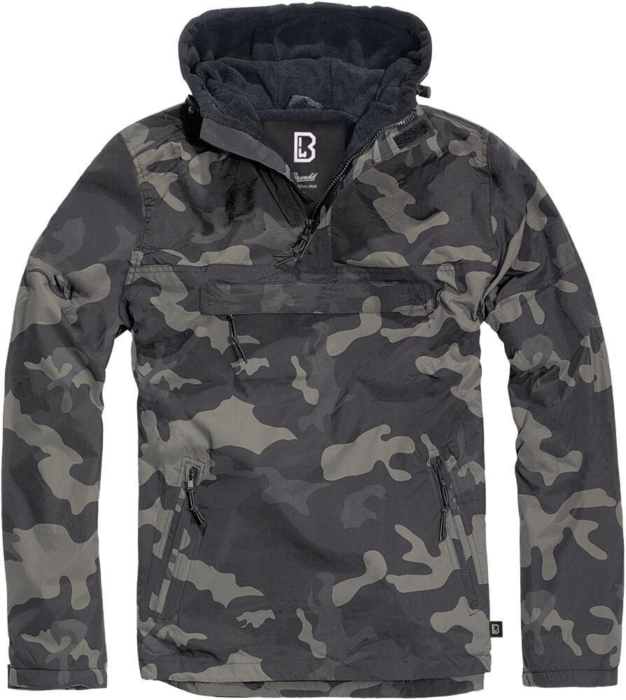 Coupe-vent  de Brandit - S à 5XL - pour Homme - camouflage sombre - Brandit