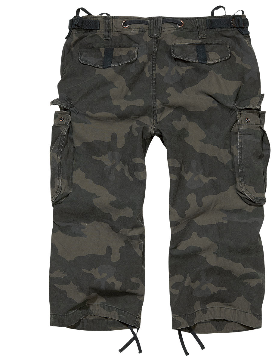 Short  de Brandit - Industry Vintage 3/4 - S à XXL - pour Homme - camouflage sombre - Brandit - View 2