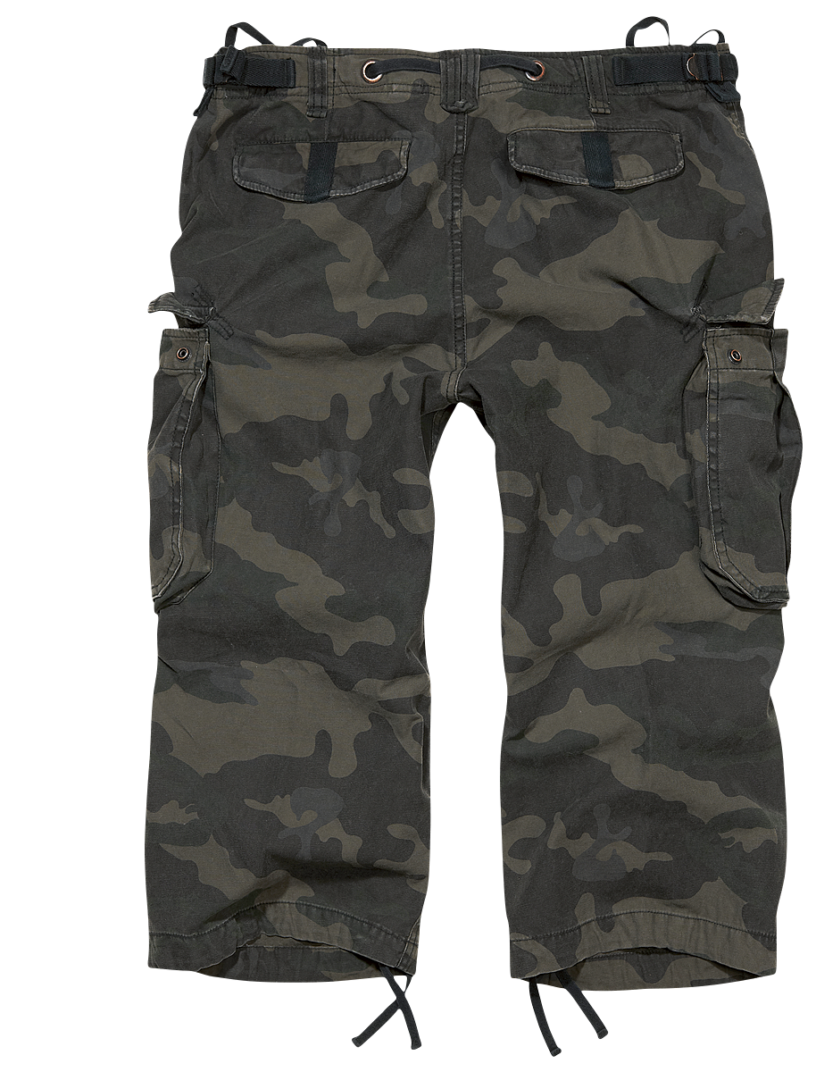 Short  de Brandit - Industry Vintage 3/4 - S à XXL - pour Homme - camouflage sombre - Brandit - View 2