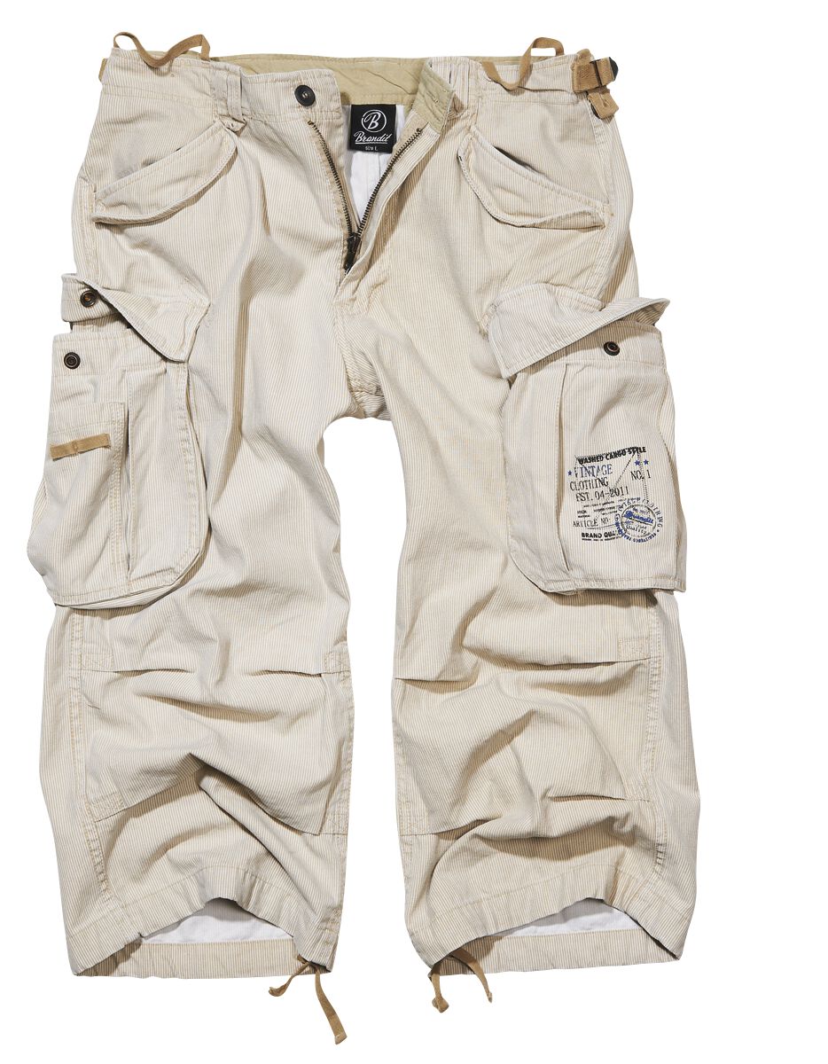 Short  de Brandit - Industry Vintage 3/4 - S à 7XL - pour Homme - beige - Brandit