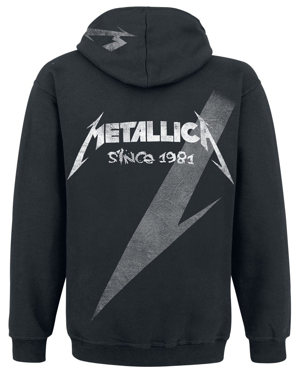 Sweat-shirt zippé à capuche  de Metallica - Shrouded - M à 3XL - pour Homme - noir - metallica - View 2