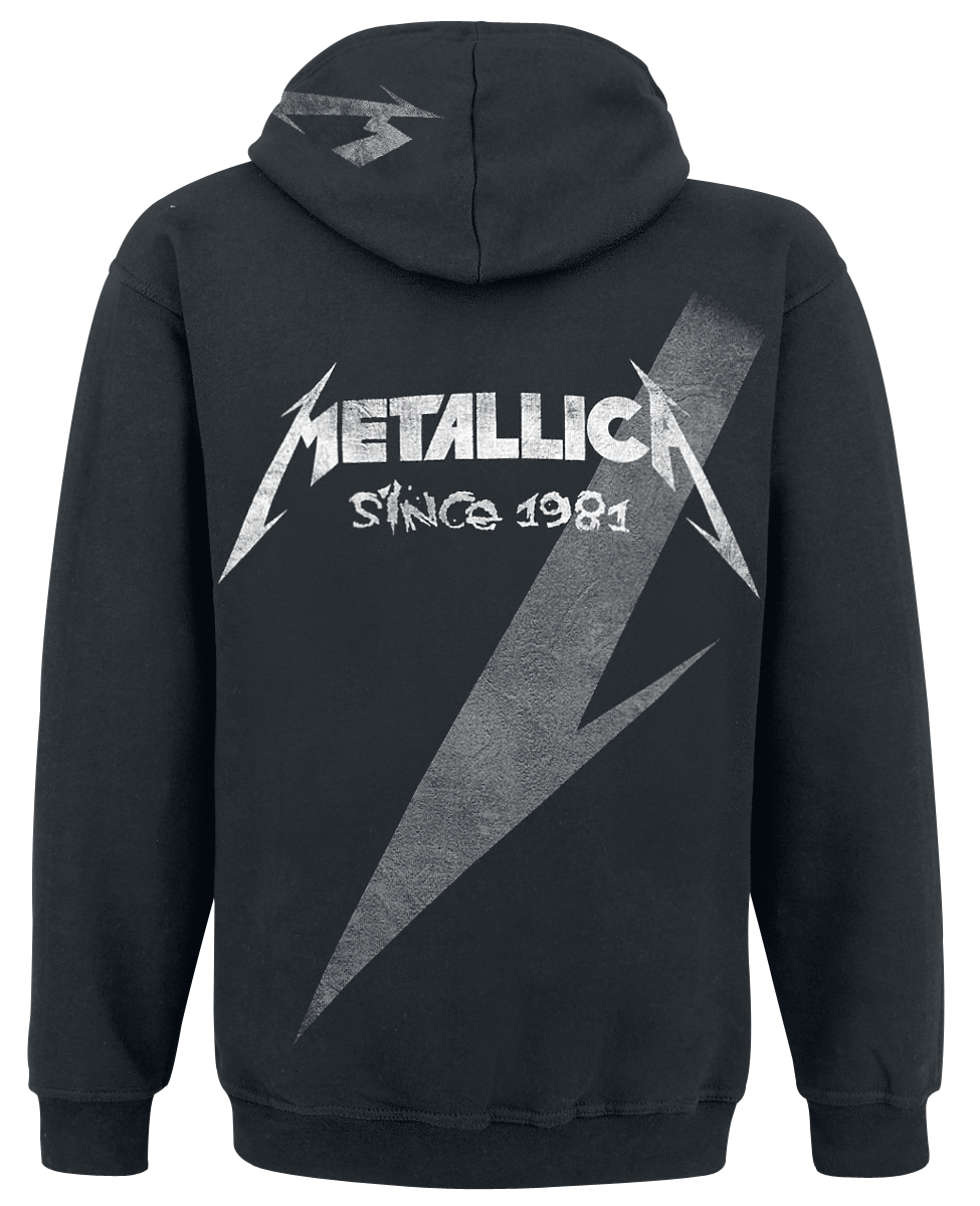 Sweat-shirt zippé à capuche  de Metallica - Shrouded - M à 3XL - pour Homme - noir - metallica - View 2