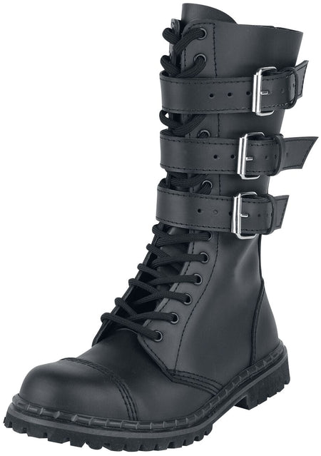 Bottes Gothic de Brandit - Phantom 3 Boucles - EU39 à EU47 - pour Homme - noir - Brandit