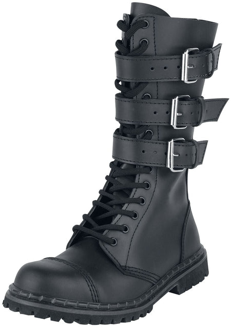 Bottes Gothic de Brandit - Phantom 3 Boucles - EU39 à EU47 - pour Homme - noir - Brandit