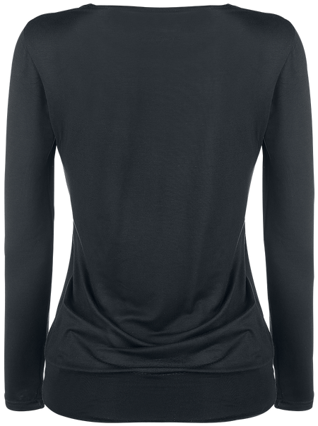 T-shirt manches longues  de Black Premium by EMP - Haut Ample - S à 6XL - pour Femme - noir - Black Premium by EMP - View 2