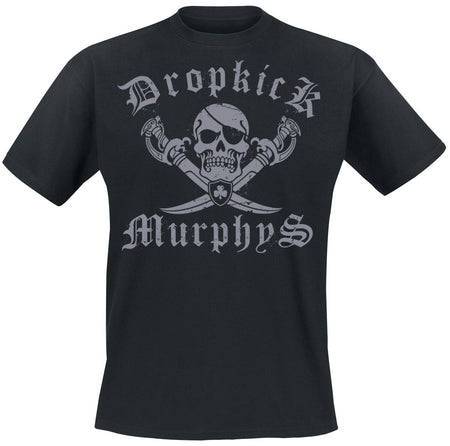 T-Shirt Manches courtes  de Dropkick Murphys - Jolly Roger - M à XXL - pour Homme - noir - Dropkick Murphys