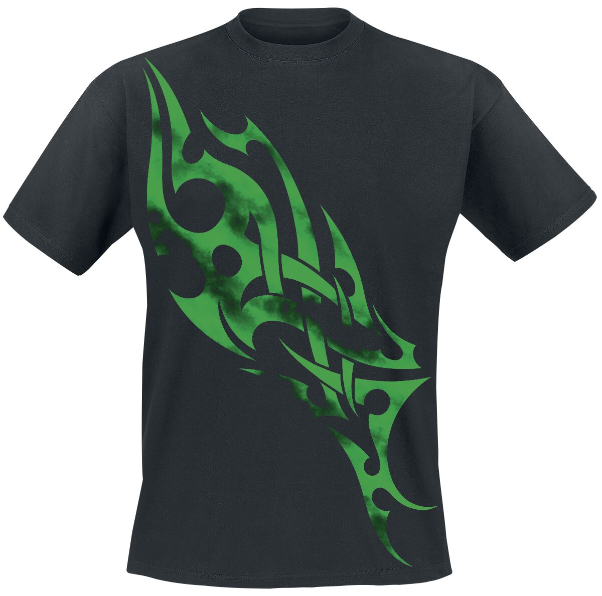 T-Shirt Manches courtes  de Green Smoky Tribal - S à 4XL - pour Homme - noir - Green Smoky Tribal