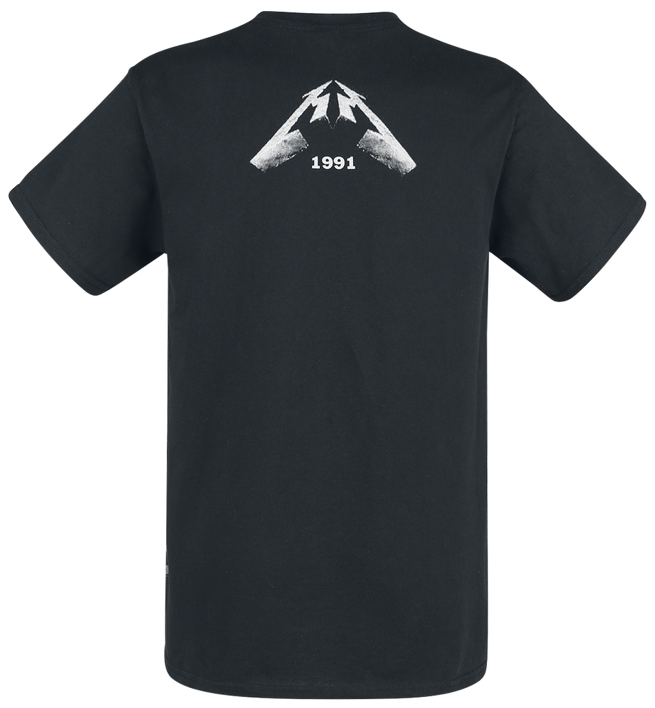 T-Shirt Manches courtes  de Metallica - Black Album Faded - S à XXL - pour Homme - noir - metallica - View 2