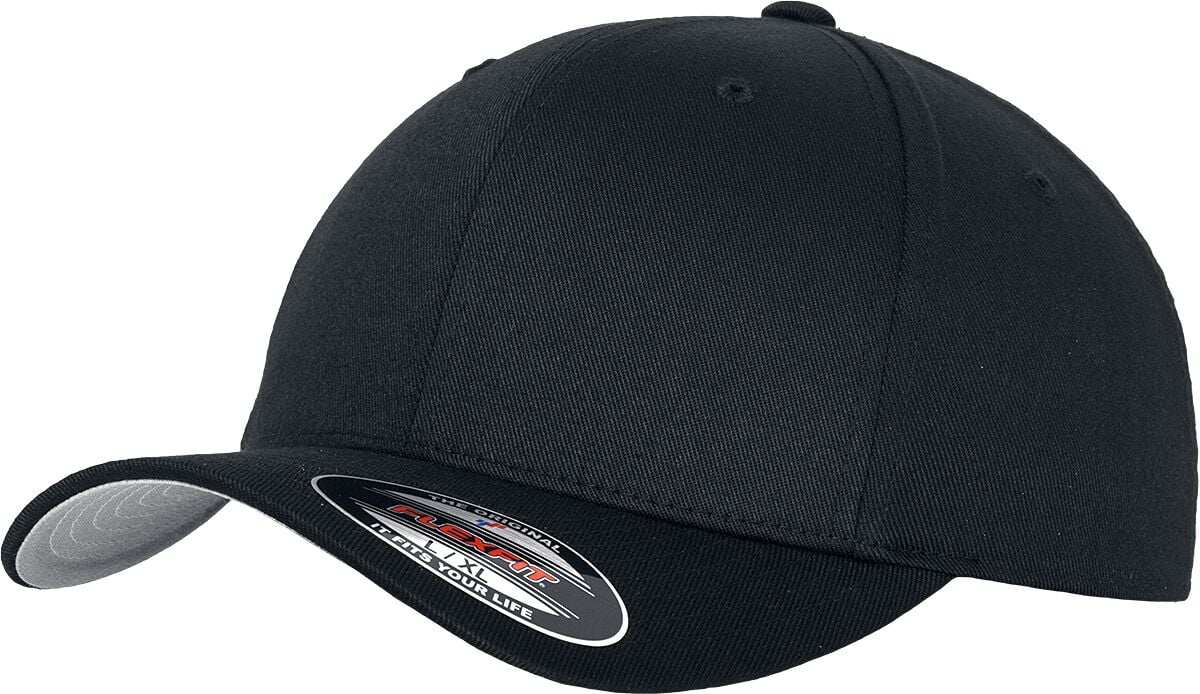 Casquette  de Flexfit - Wooly Combed - pour Unisexe - noir - Flexfit