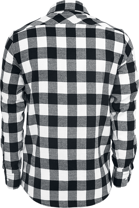 Chemise en flanelle  de Urban Classics - Chemise En Flanelle À Carreaux - S à 5XL - pour Homme - noir/blanc - Urban Classics - View 2