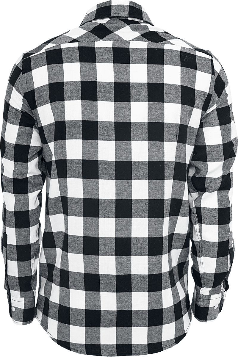 Chemise en flanelle  de Urban Classics - Chemise En Flanelle À Carreaux - S à 5XL - pour Homme - noir/blanc - Urban Classics - View 2