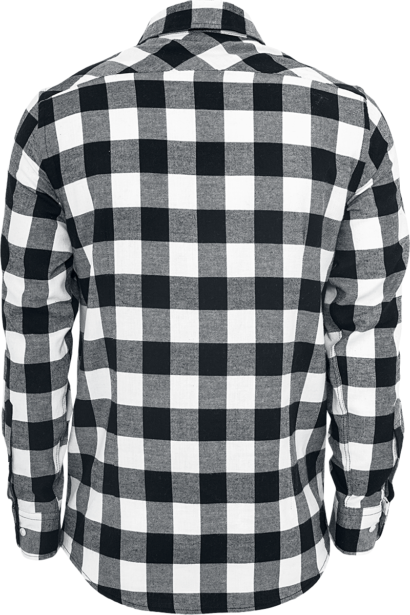 Chemise en flanelle  de Urban Classics - Chemise En Flanelle À Carreaux - S à 5XL - pour Homme - noir/blanc - Urban Classics - View 2