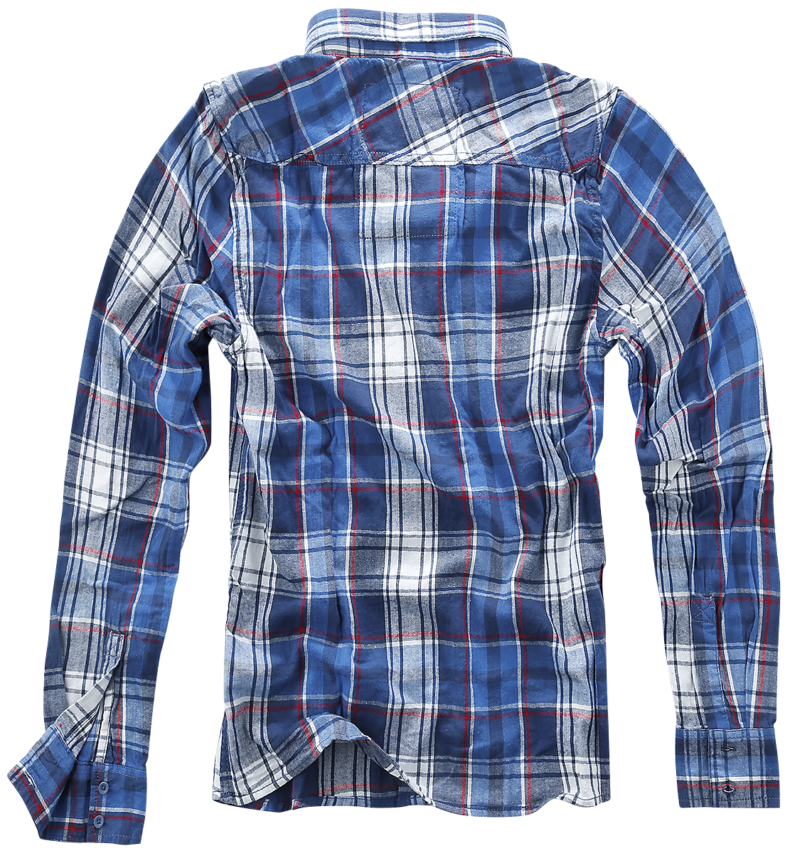 Chemise manches longues  de Brandit - Chemise À Carreaux - S à M - pour Homme - bleu/rouge/blanc - Brandit - View 2