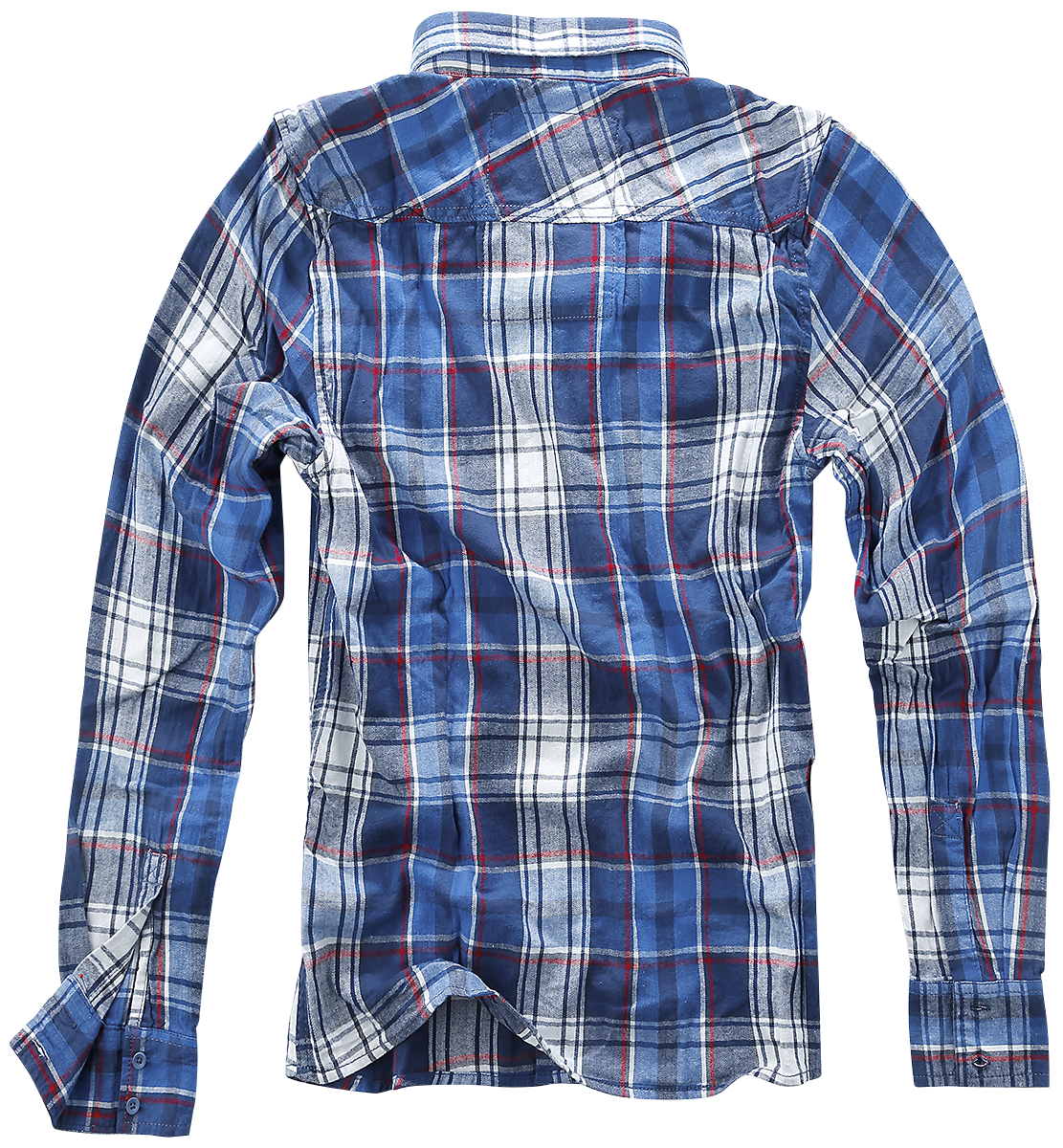 Chemise manches longues  de Brandit - Chemise À Carreaux - S à M - pour Homme - bleu/rouge/blanc - Brandit - View 2