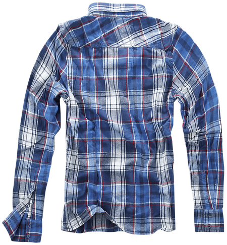 Chemise manches longues  de Brandit - Chemise À Carreaux - S à M - pour Homme - bleu/rouge/blanc - Brandit - View 2
