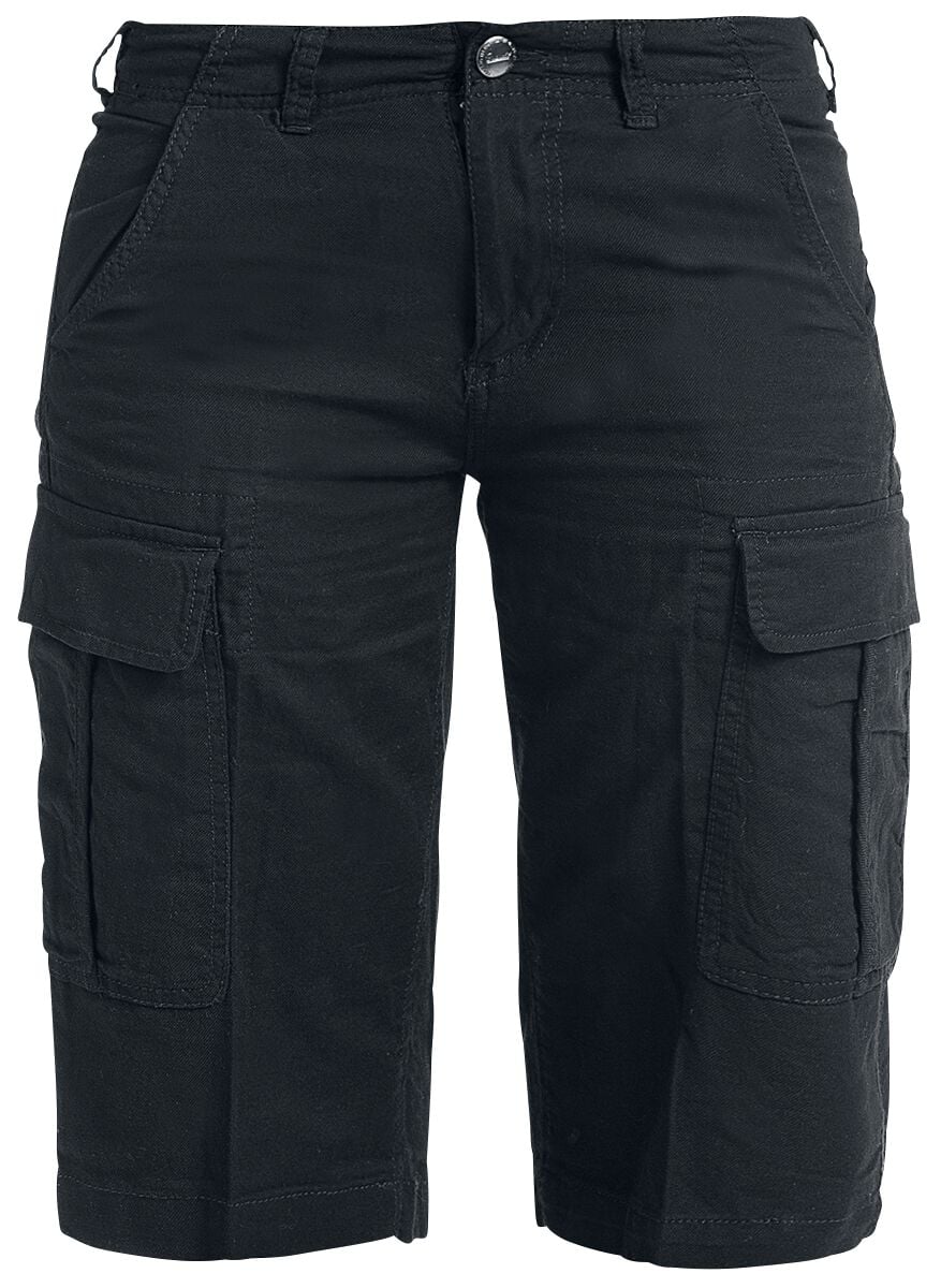 Short  de Brandit - Short Vintage Havannah - XS à 4XL - pour Femme - noir - Brandit