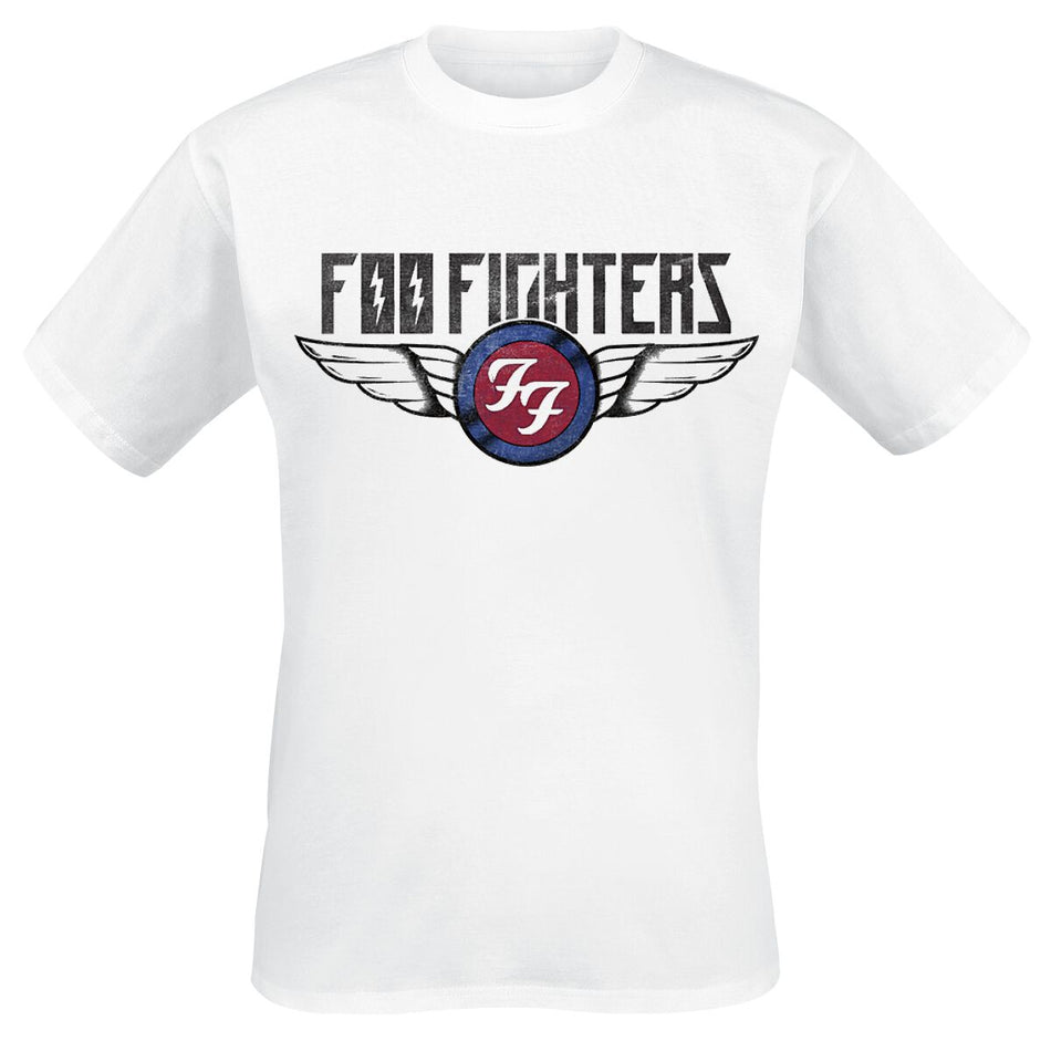 T-Shirt Manches courtes  de Foo Fighters - Flash Wings - S à XXL - pour Homme - blanc - Foo Fighters