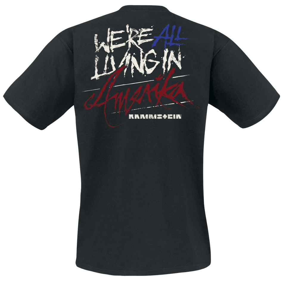 T-Shirt Manches courtes  de Rammstein - Amerika - M à 3XL - pour Homme - noir - Rammstein - View 2