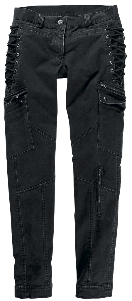 Jean  de Brandit - Midnight Bondage - W28L30 - pour Femme - noir - Brandit - View 2