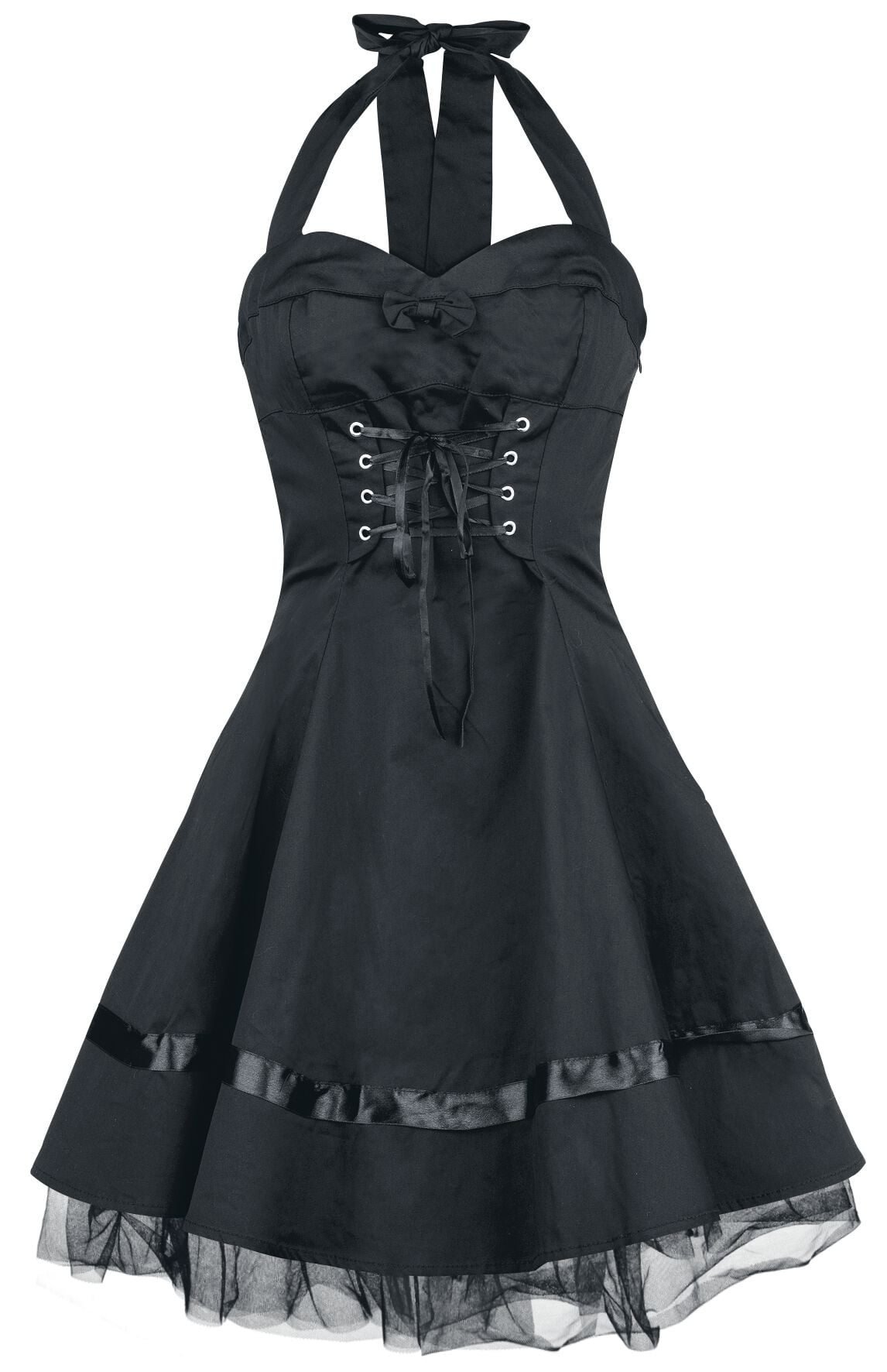 Robe courte Gothic de H&R London - Robe Lacée En Coton - XS à XXL - pour Femme - noir - H&R London
