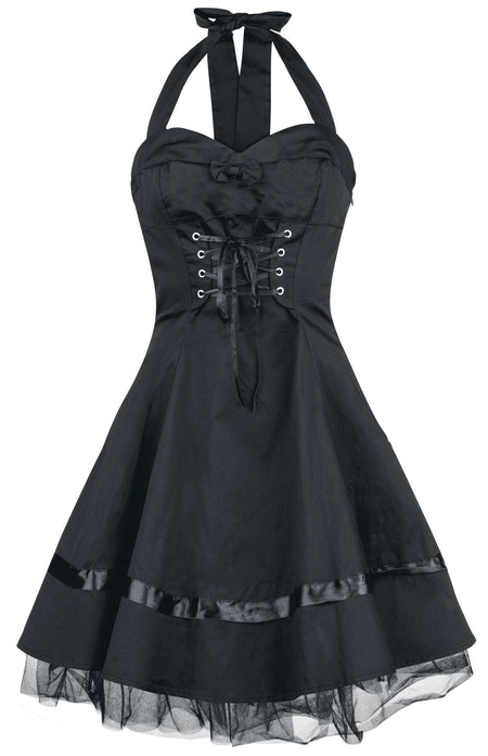 Robe courte Gothic de H&R London - Robe Lacée En Coton - XS à XXL - pour Femme - noir - H&R London