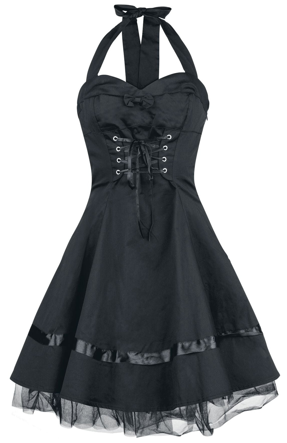 Robe courte Gothic de H&R London - Robe Lacée En Coton - XS à XXL - pour Femme - noir - H&R London