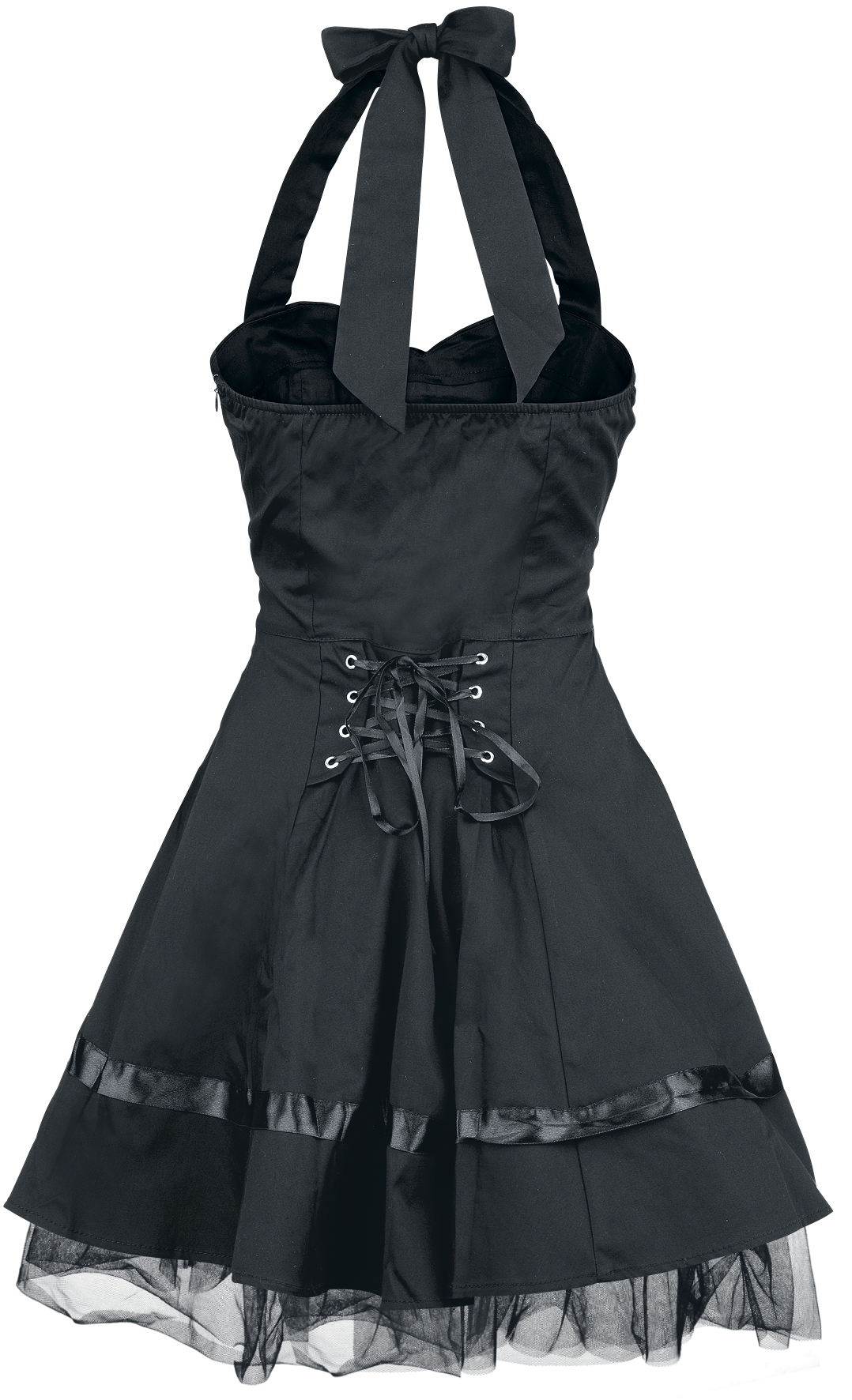 Robe courte Gothic de H&R London - Robe Lacée En Coton - XS à XXL - pour Femme - noir - H&R London - View 2