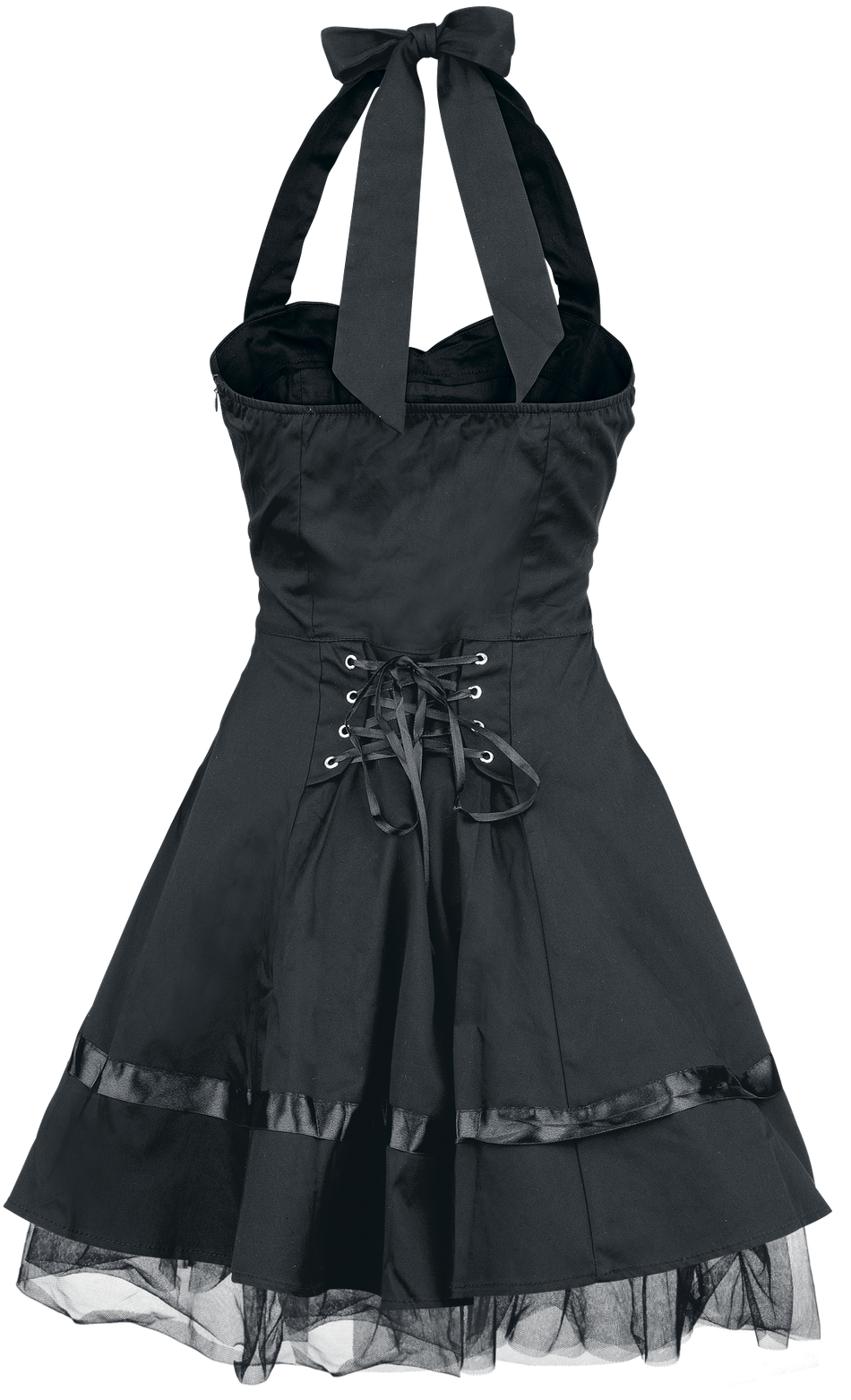 Robe courte Gothic de H&R London - Robe Lacée En Coton - XS à XXL - pour Femme - noir - H&R London - View 2