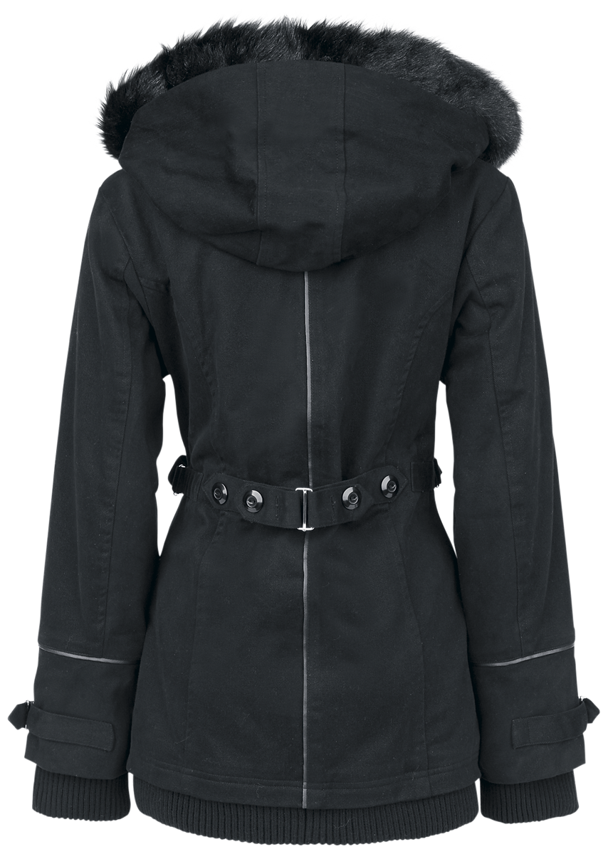 Veste d'hiver  de Poizen Industries - Manteau Chase - S à XL - pour Femme - noir - Poizen Industries - View 2