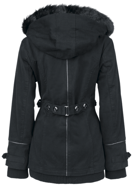 Veste d'hiver  de Poizen Industries - Manteau Chase - S à XL - pour Femme - noir - Poizen Industries - View 2