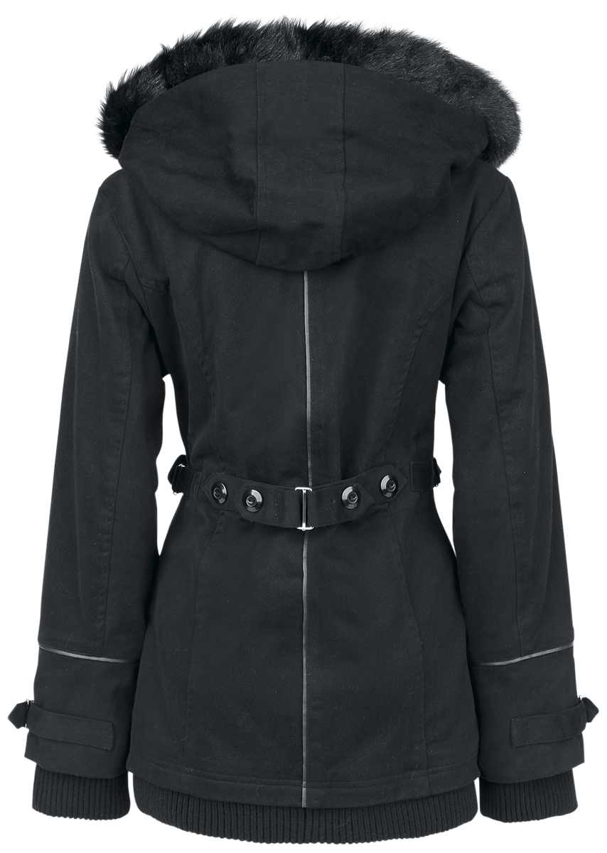 Veste d'hiver  de Poizen Industries - Manteau Chase - S à XL - pour Femme - noir - Poizen Industries - View 2
