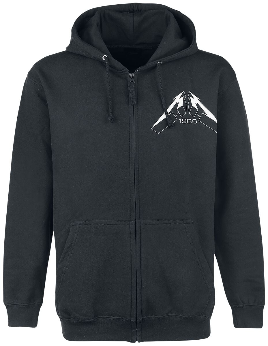 Sweat-shirt zippé à capuche  de Metallica - Master Of Puppets Faded - M à XXL - pour Homme - noir - metallica