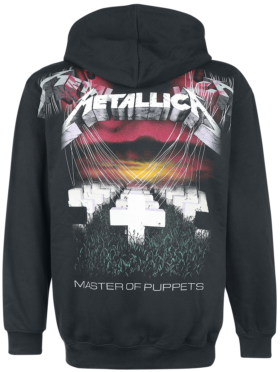 Sweat-shirt zippé à capuche  de Metallica - Master Of Puppets Faded - M à XL - pour Homme - noir - metallica - View 2