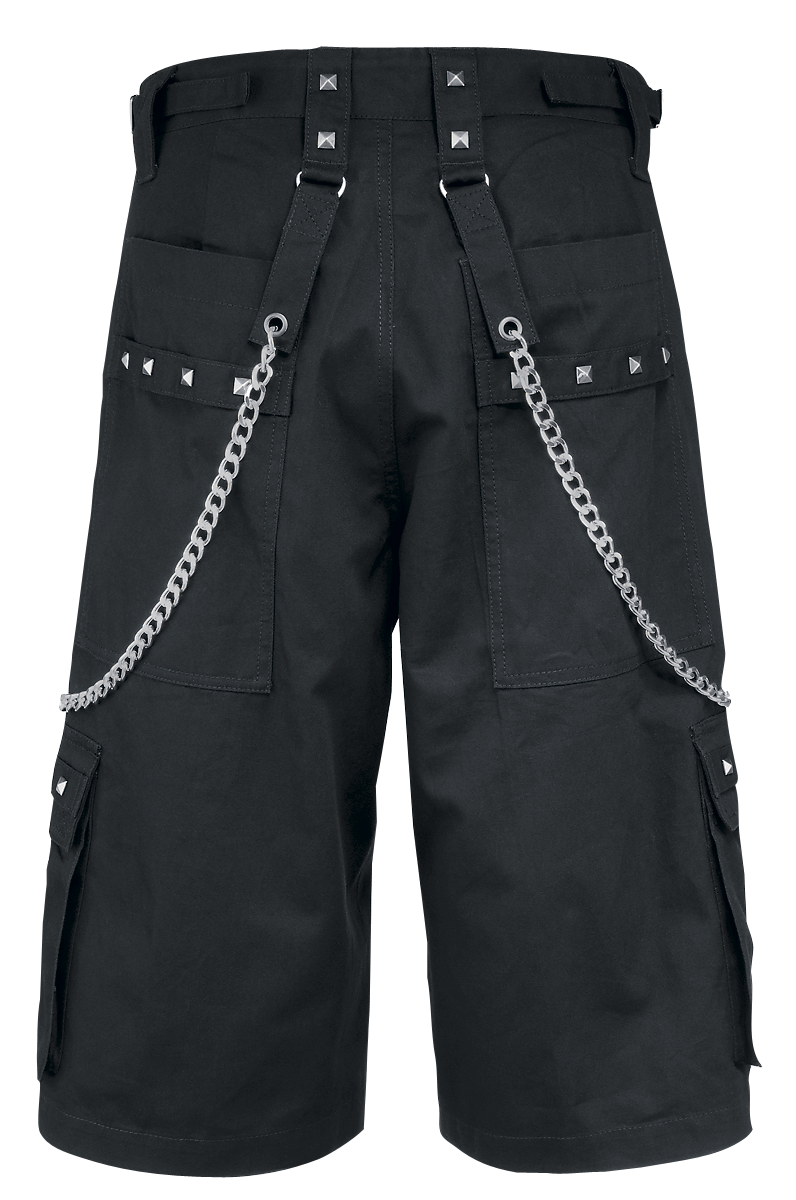 Short Gothic de Brandit - Short Avec Chaînes - S à 7XL - pour Homme - noir - Brandit - View 2
