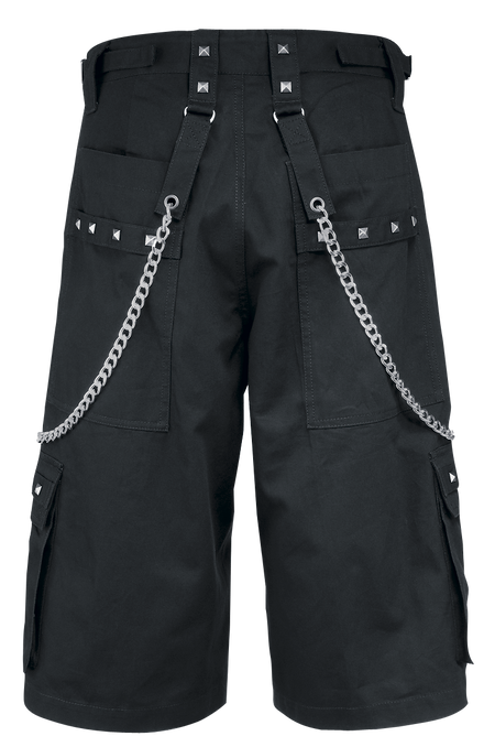 Short Gothic de Brandit - Short Avec Chaînes - S à 7XL - pour Homme - noir - Brandit - View 2
