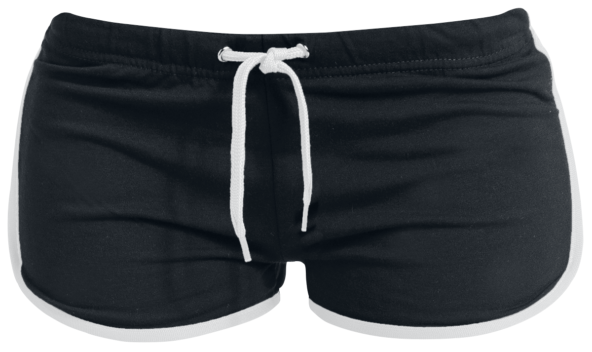 Short Sexy  de Urban Classics - Short De Sport - XS à XL - pour Femme - noir/blanc - Urban Classics - View 2