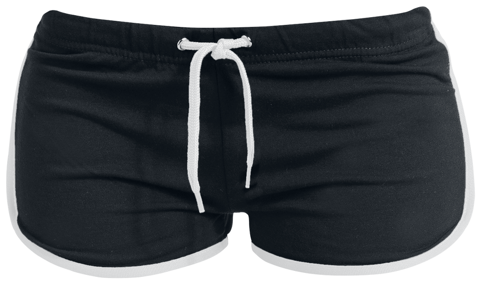 Short Sexy  de Urban Classics - Short De Sport - XS à XL - pour Femme - noir/blanc - Urban Classics - View 2