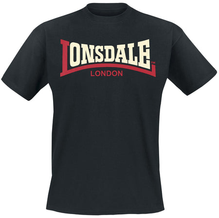 T-Shirt Manches courtes  de Lonsdale London - Two Tone - M à 3XL - pour Homme - noir - Lonsdale London