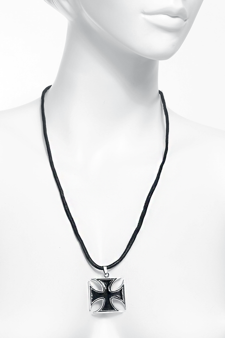 Pendentif  de etNox hard and heavy - Croix De Fer Noire - pour Homme - Standard - etNox hard and heavy - View 2