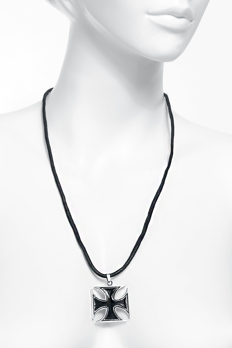 Pendentif  de etNox hard and heavy - Croix De Fer Noire - pour Homme - Standard - etNox hard and heavy - View 2