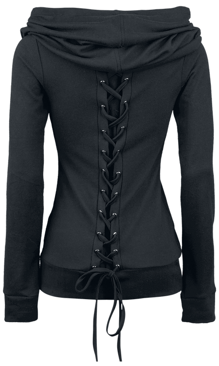 Sweat-shirt à capuche Gothic de Vixxsin - Rest - XS à XXL - pour Femme - noir - Vixxsin - View 2